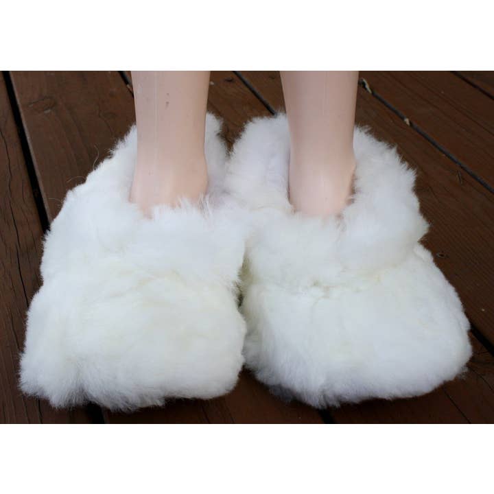 Choice Alpaca Products - Venta al por mayor Zapatillas para casa - Unisex - Zapatillas de alpaca peluda peluda esponjosa