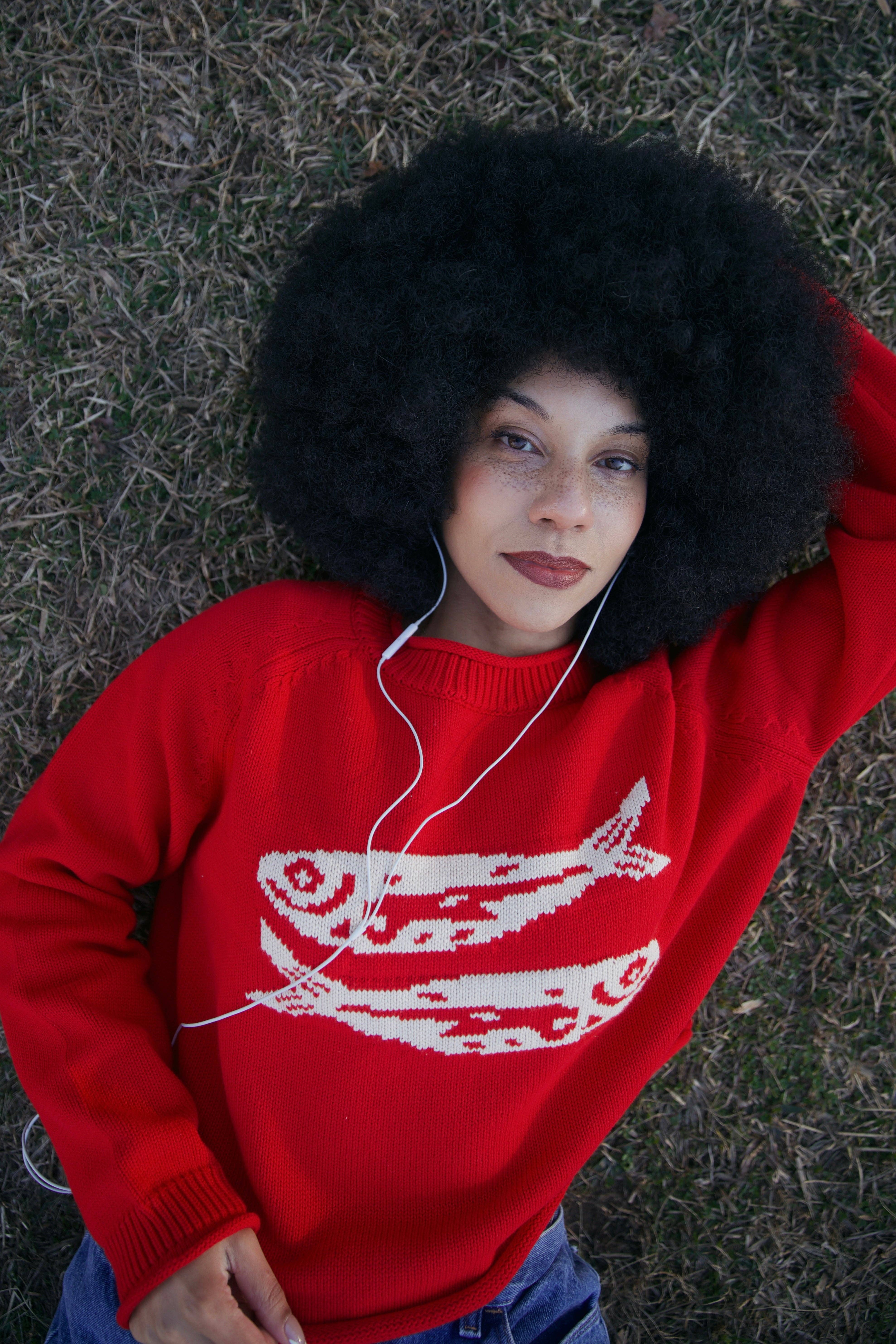 Beaten Path Co - Wholesale Knit Sweater - Unisex - RED COTTON FISH SWEATER9