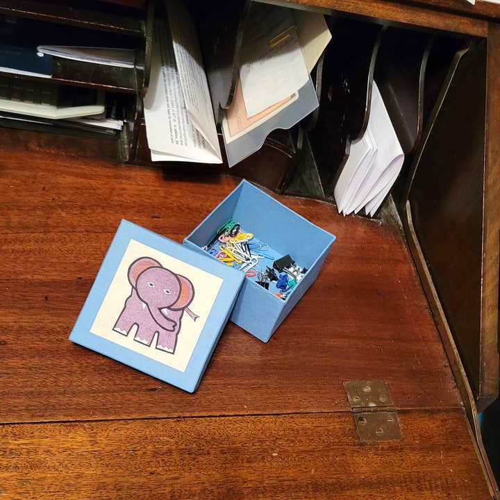 Eclectic Woodchuck - Vendita all'ingrosso Scatole decorative - Scatola in cartapesta a forma di elefante4