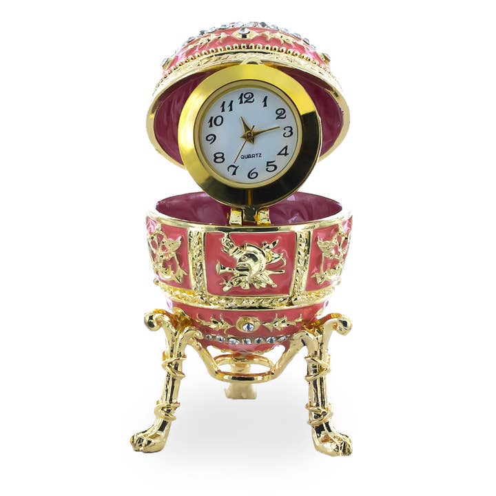 Pink Enamel Royal Inspired Imperial Easter Egg with Surprise for wholesale by BestPysanky