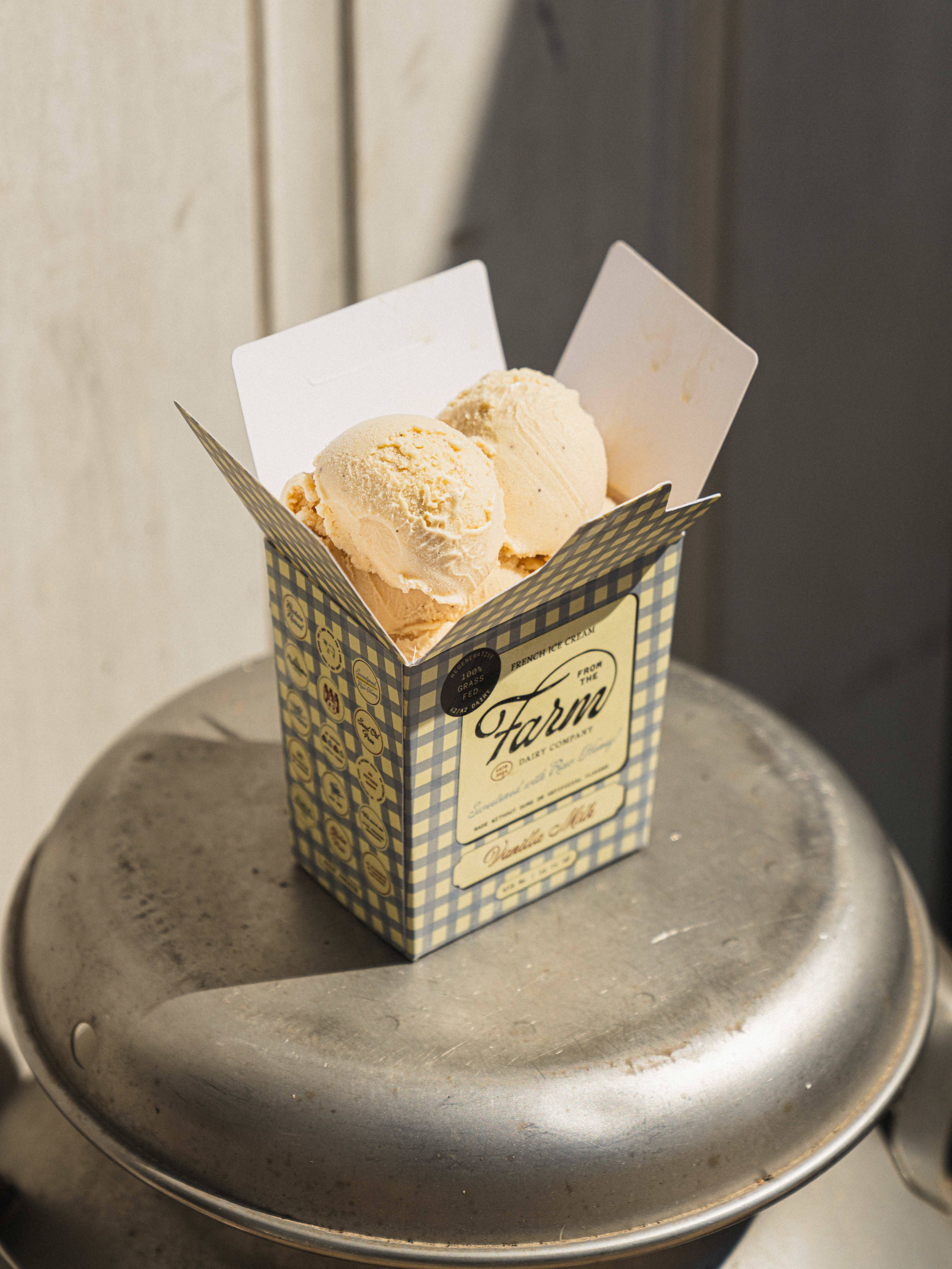 From the Farm - Wholesale Ice Cream/Sorbet - Vanilla Milk Ice Cream (16oz)