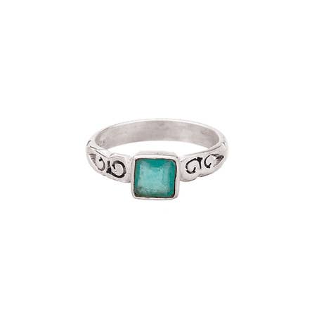 Bague Shine On en argent sterling et apatite pour la vente par Tiger Mountain Jewelry
