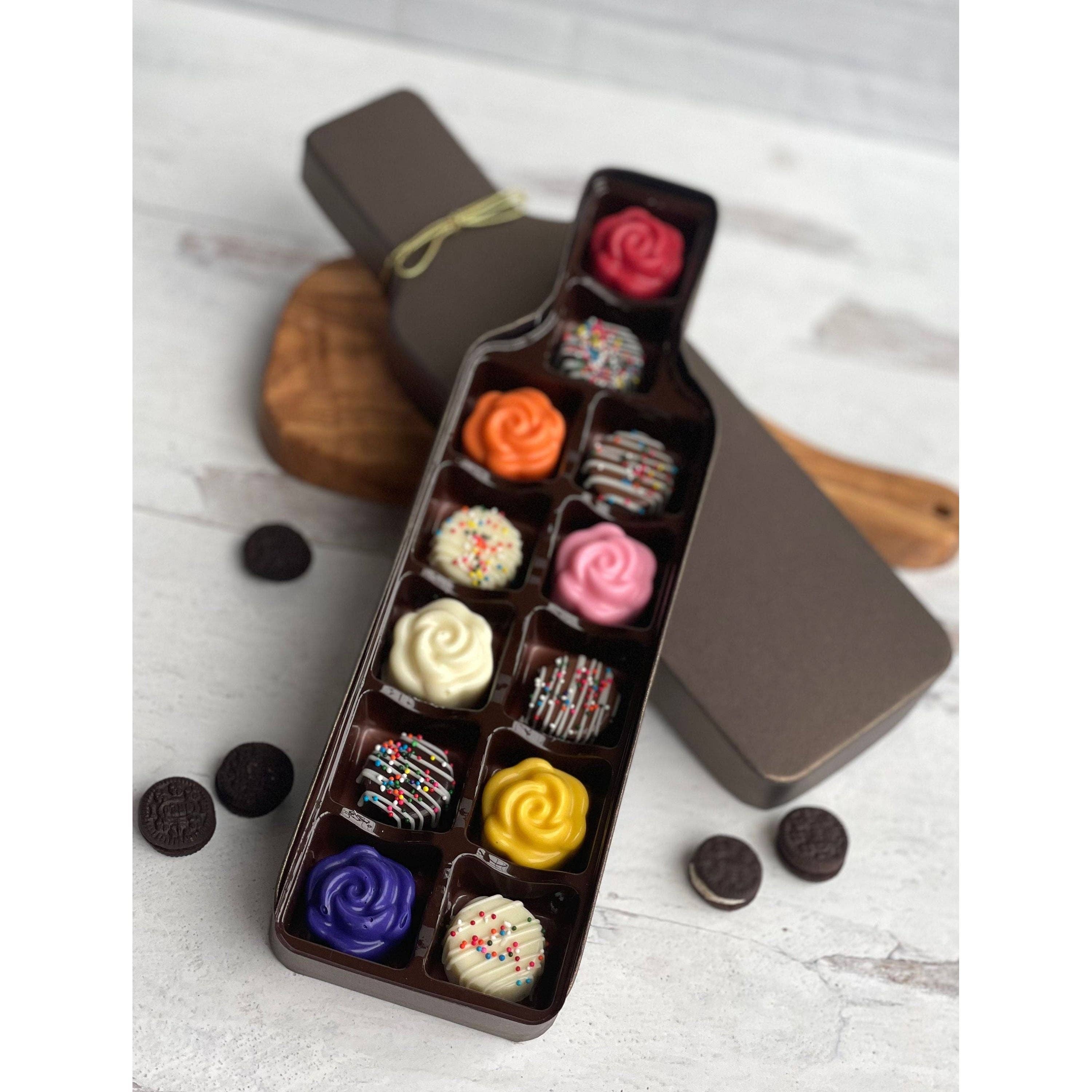 Chocolates Unlimited by Denise - Wholesale Chocolate Box - Wine Bottle Shaped Chocolate Gift Box3