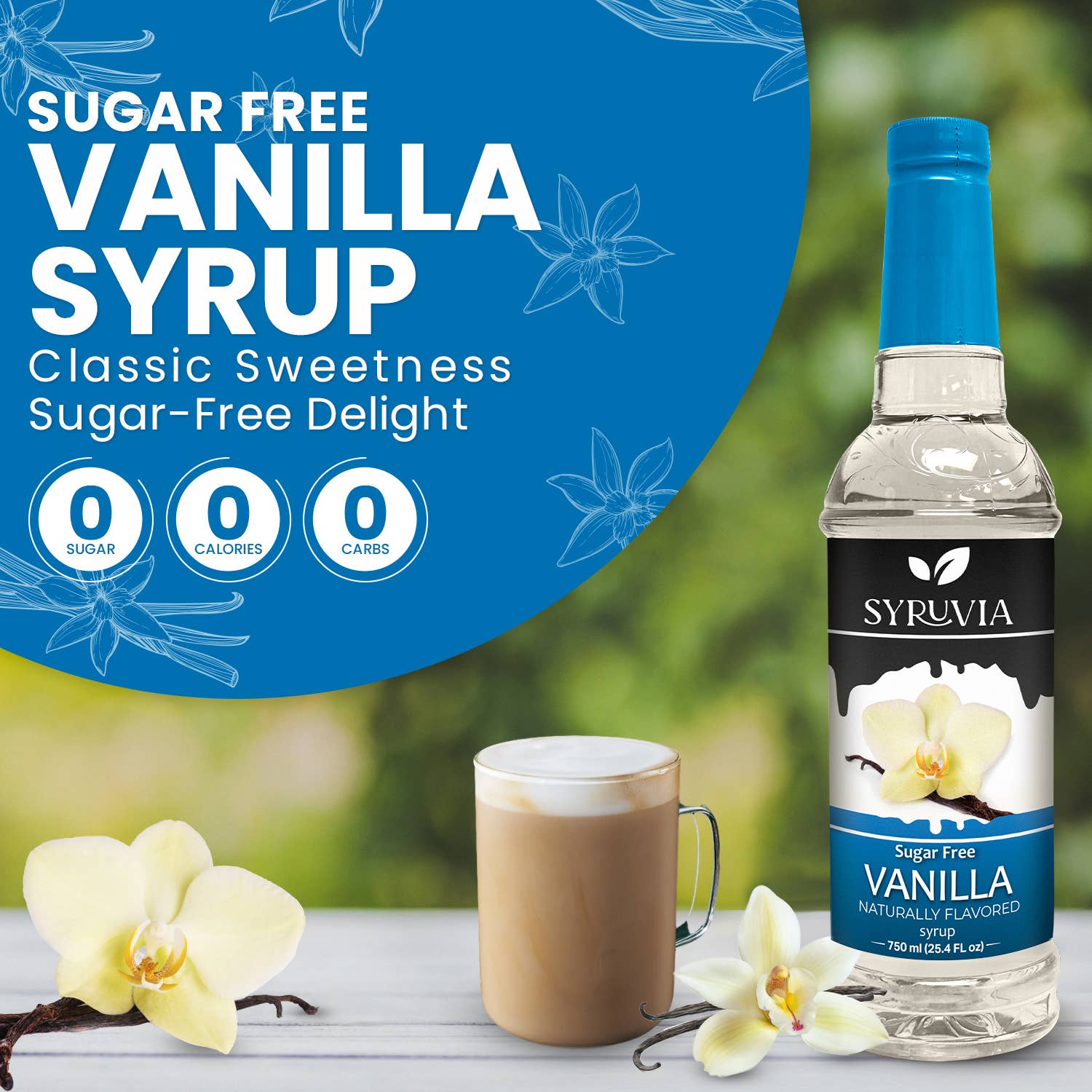 Syruvia - Wholesale Flavored Syrup - Sugar-Free Vanilla Syrup1