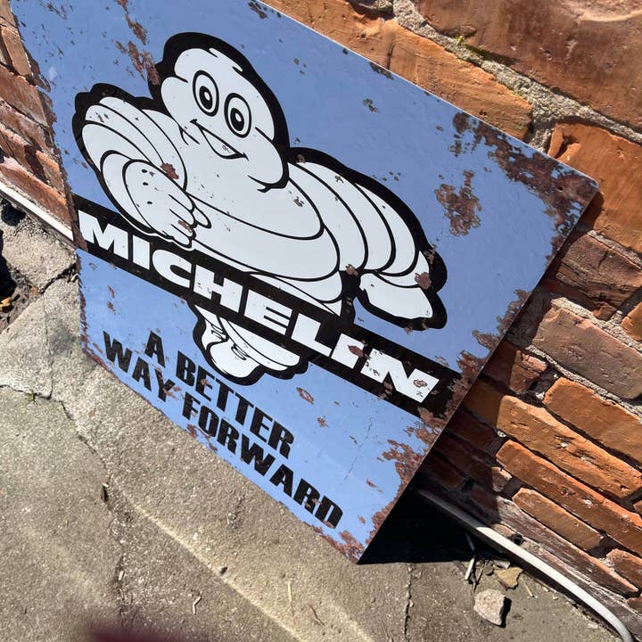 The British Metal Signs Company - Wholesale Sign - Michelin A Better Way Forward Tires Metal Vintage Sign