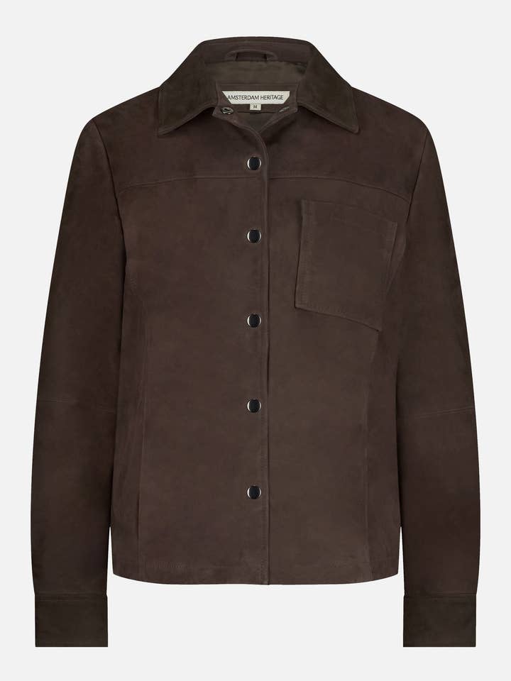 Dakota │ suède overhemdjas voor wholesale door Amsterdam Heritage Belts, Bags, Apparel & Jackets EU