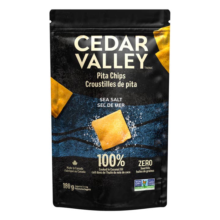 Cedar Valley - Wholesale Chips - Sea Salt Pita Chips