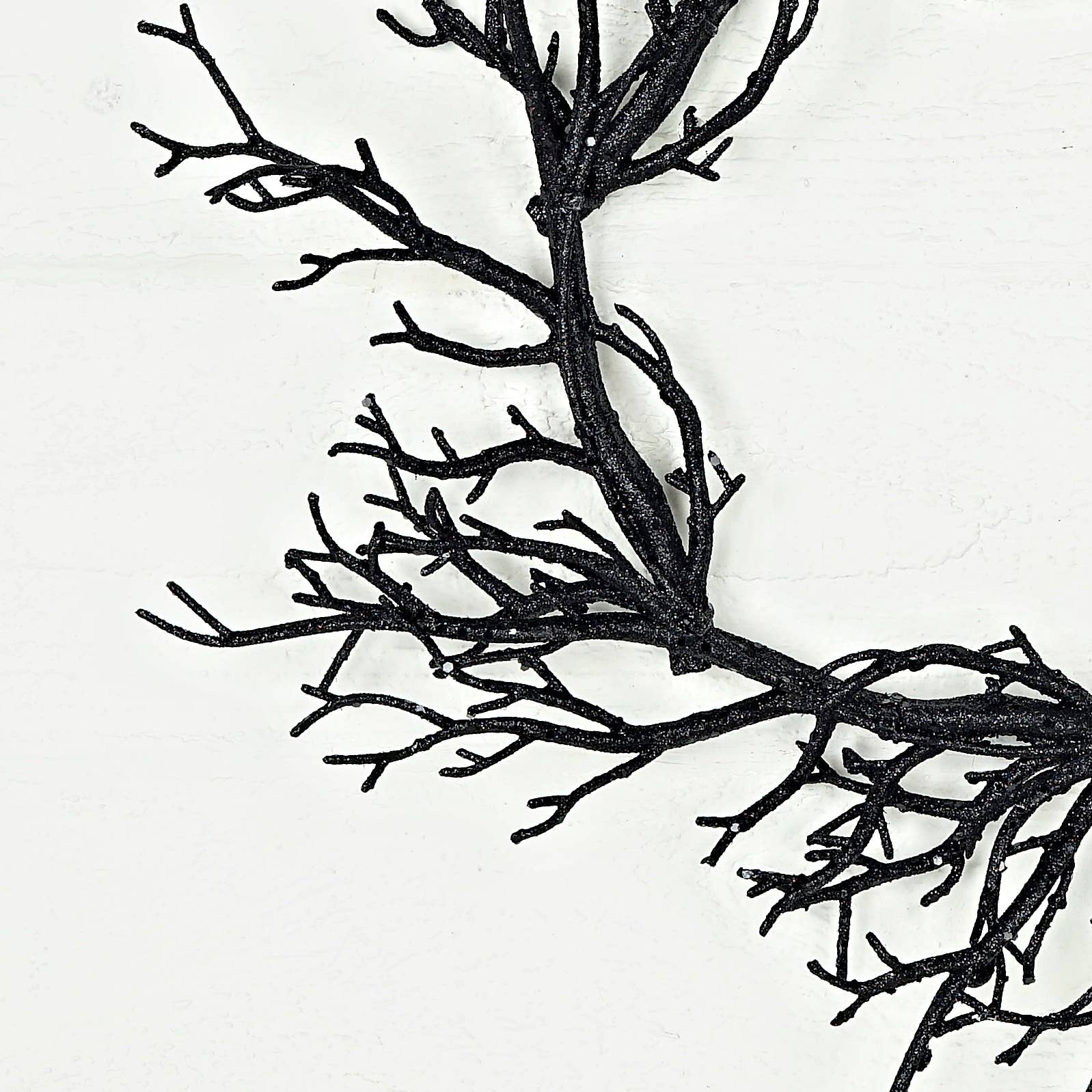 Impressive Enterprises, Inc. - Wholesale Wreath - 31300-18in Wreath-Black glittered twigs1