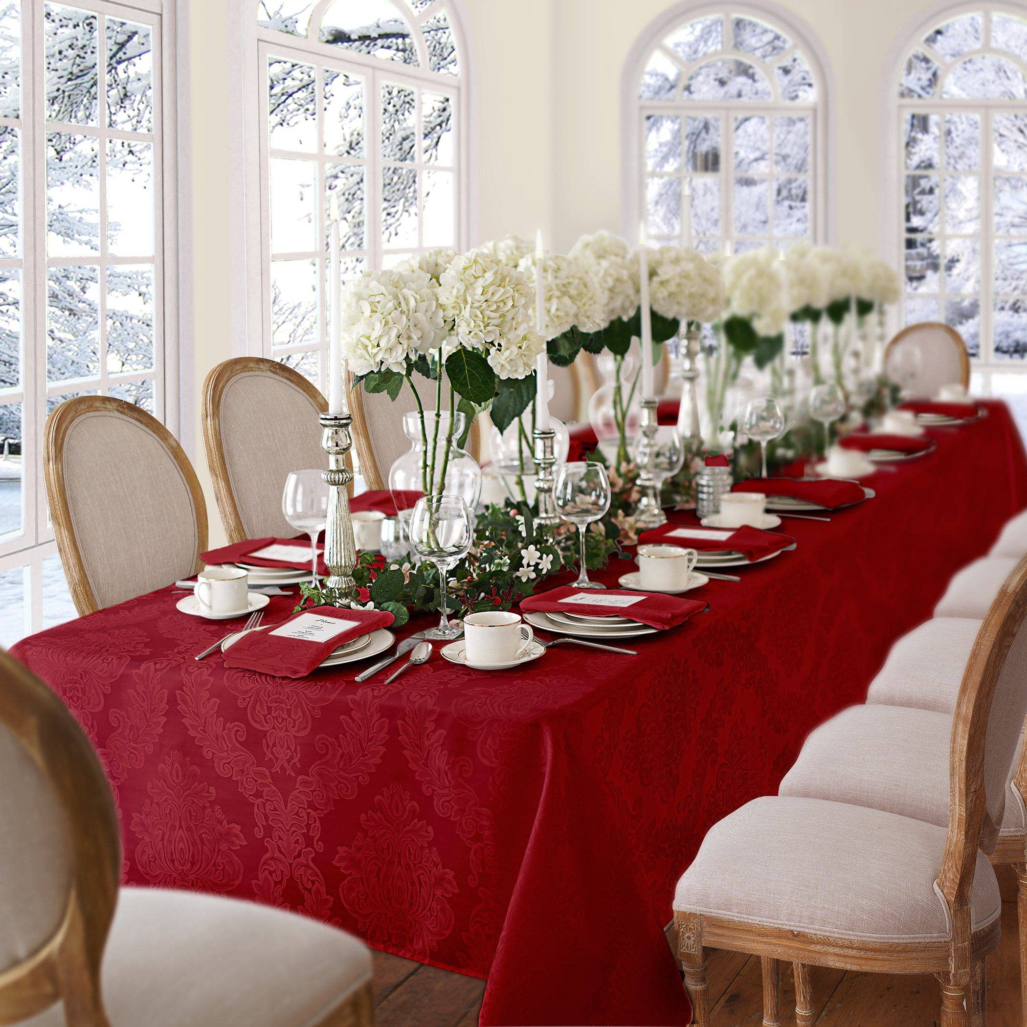 Threadmade Home - Wholesale Tablecloth - Barcelona Jacquard Damask Tablecloth16
