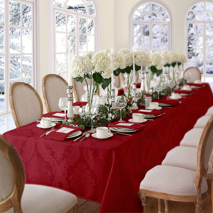 Threadmade Home - Wholesale Tablecloth - Barcelona Jacquard Damask Tablecloth16
