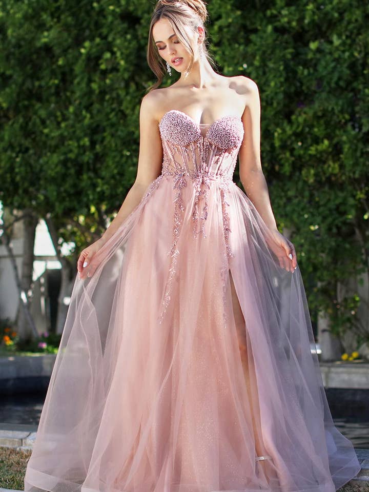 Robe de bal longue bustier n°3262 pour la vente par Adora Design