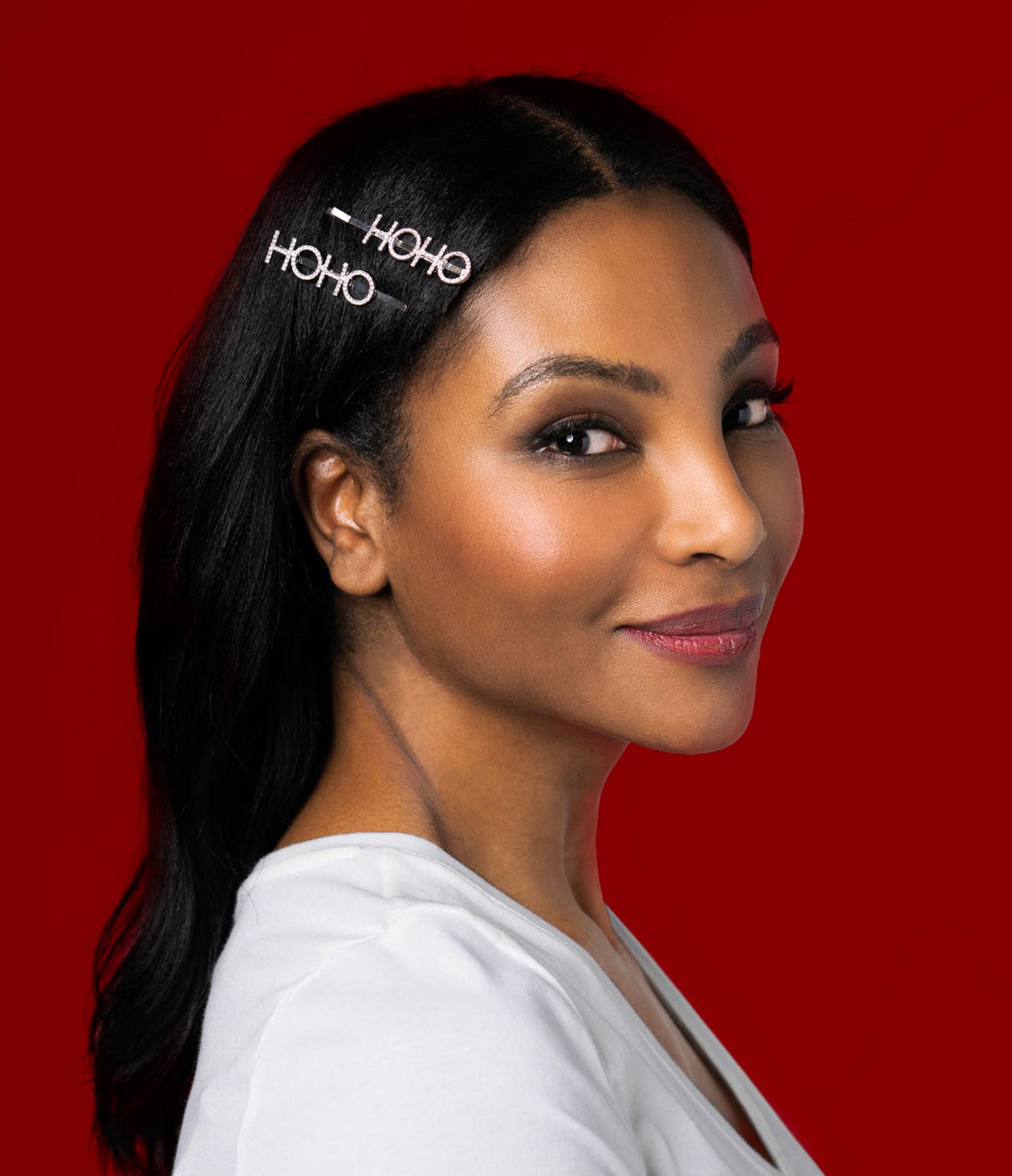 DM Merchandising - Vendita all'ingrosso Fermaglio per capelli - Donna - Clip per capelli natalizie Olivia Moss con strass scintillanti3