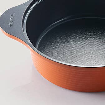 KEY Company - Wholesale Cooking Pot - HappyCall Alumite Ceramic Low Pot - Orange (3003-0015)