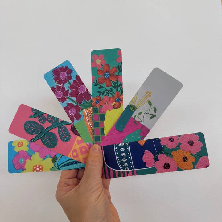 Marque-page - Collection de marque-pages Folklore Floral - Ensemble de 6 - Économisez 15% pour la vente par Rondelle Designs