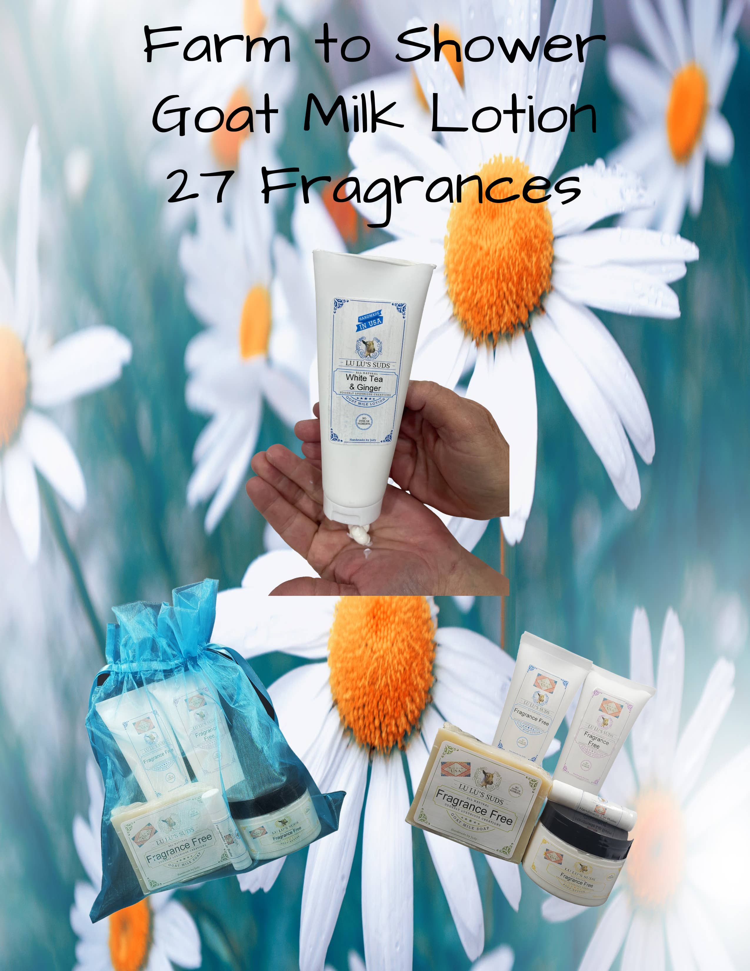 Lu Lu's Suds - Vente Set de bain et corps - Sac cadeau pour savon, lotion et baume à lèvres Anthony's Ocean Breeze6