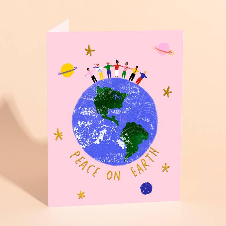 PACE SULLA TERRA - Holiday Card per la vendita all'ingrosso da parte di Carolyn Suzuki
