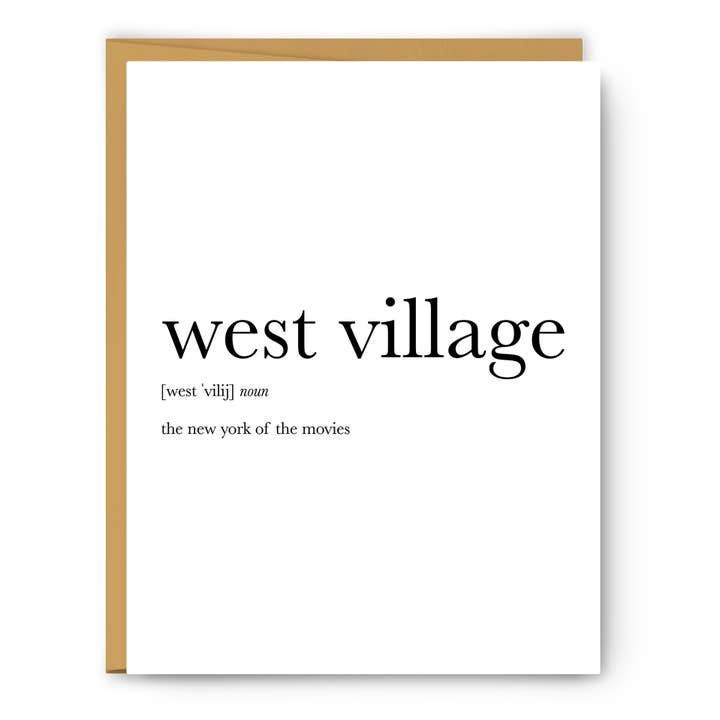 West Village - New York City - Everyday for engroshandel hos Footnotes