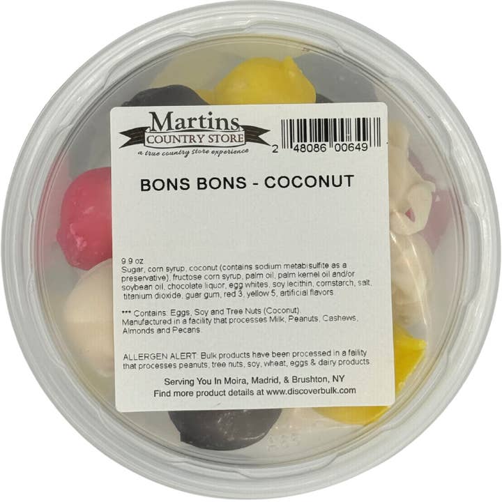 Martin's Country Store LLC - Wholesale Chocolate - COCONUT BONS BONS 9.9oz