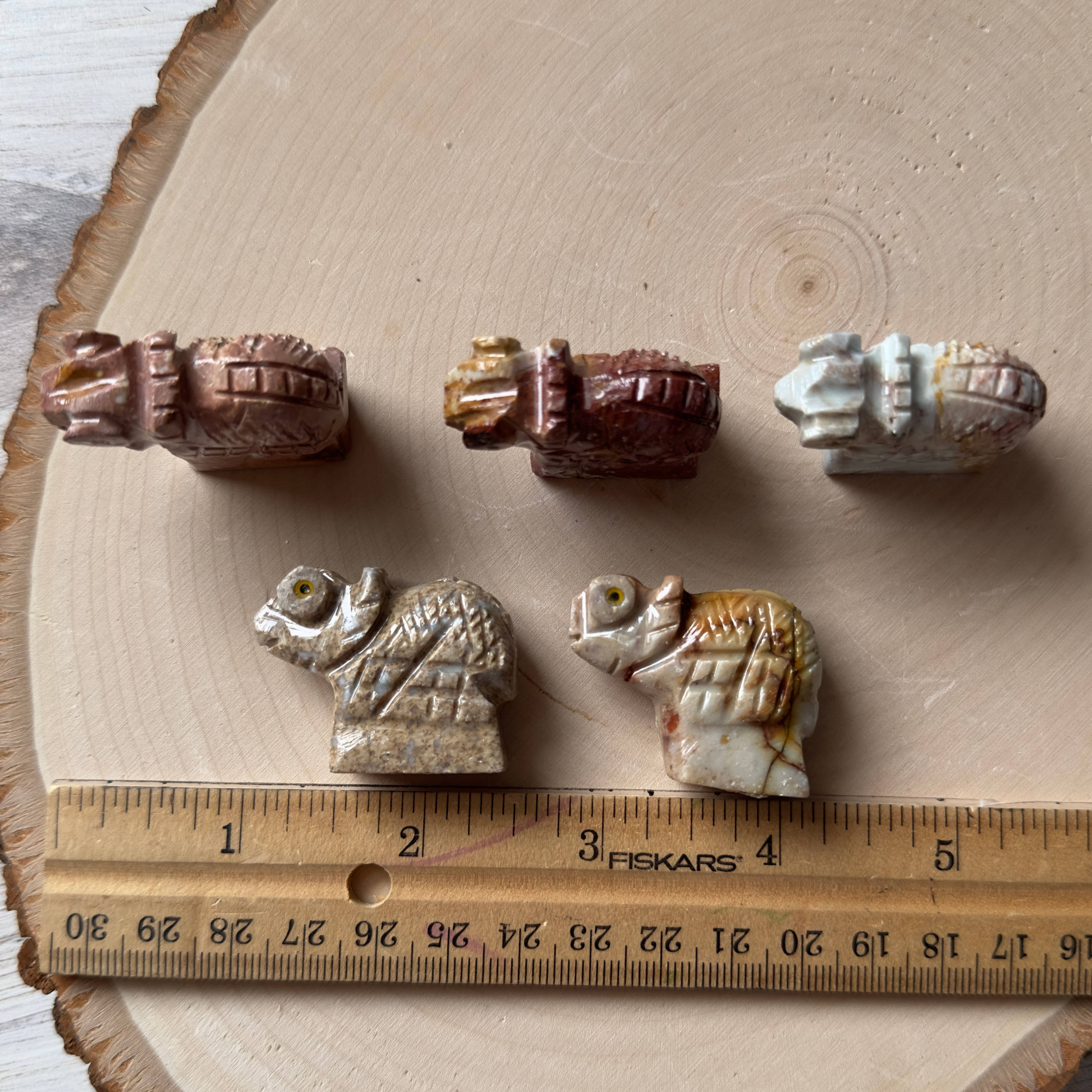 Pebble House - Wholesale Spiritual Stone/Crystal - Soapstone Animal Carving  30+ Varieties - Crystals & Stones27