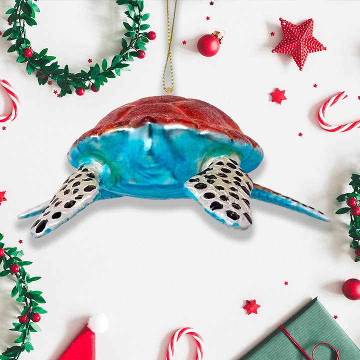OrnamentallyYou - Wholesale Ornament - Sea Turtle Glass Christmas Ornament3
