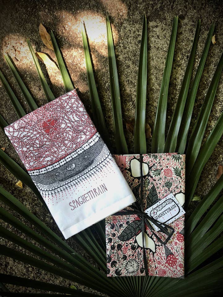 2 Tea Towels Spaghetti and Pizza for wholesale by spaghettirain