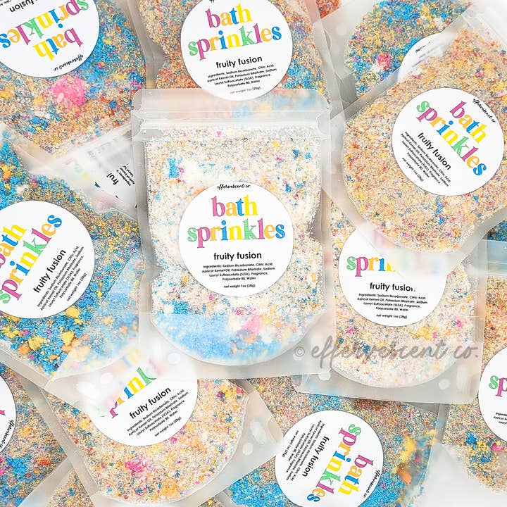 Effervescent Co. - Wholesale Bath Bomb/Fizz - Bath Sprinkles | 1oz Pouches/Package Fillers/Freebies
