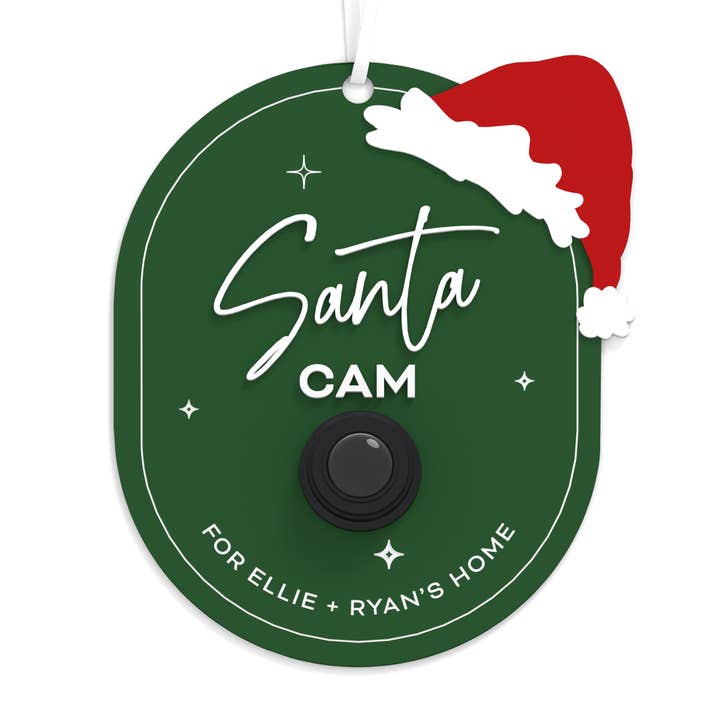 The Cotton & Canvas Co. - Wholesale Ornament - Personalized Santa Cam Acrylic Christmas Ornament2
