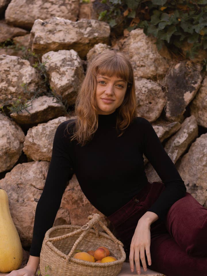 Body de cuello alto ALEXIOS en negro para venta al por mayor de ESSENTIALS FOR ZULA