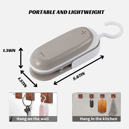AccessCuisine - Wholesale Kitchen Tool/Gadget - Mini Handheld Bag Heat Sealer For Plastic Bags, Chips4
