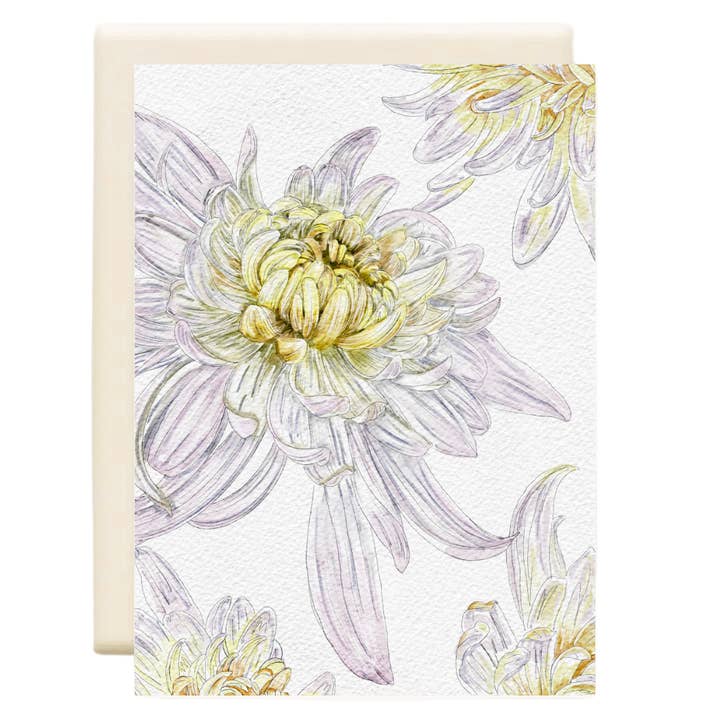 Chrysanthemum | Everyday Greeting Card for wholesale by Inkwell Cards