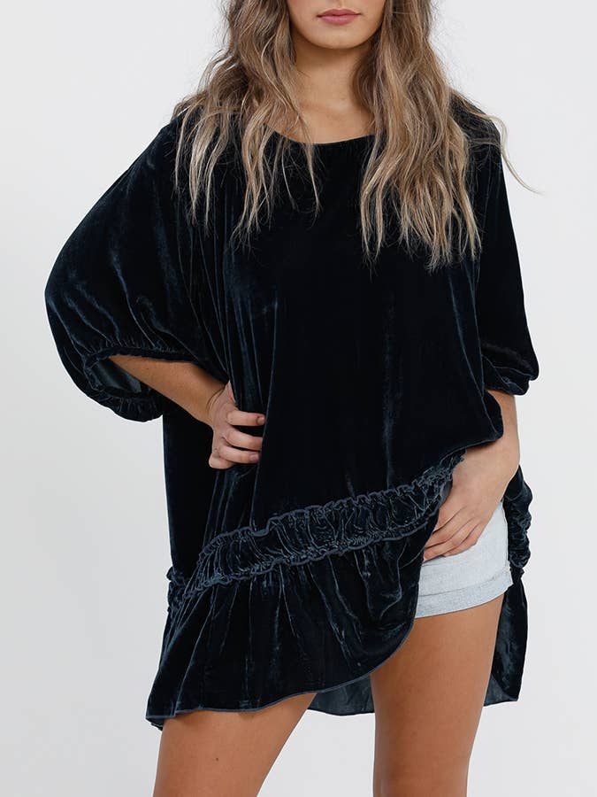 Miss Rose Sister Violet - Wholesale Tunic - Women's - WOMEN'S - Violette Luxury Velvet Top8