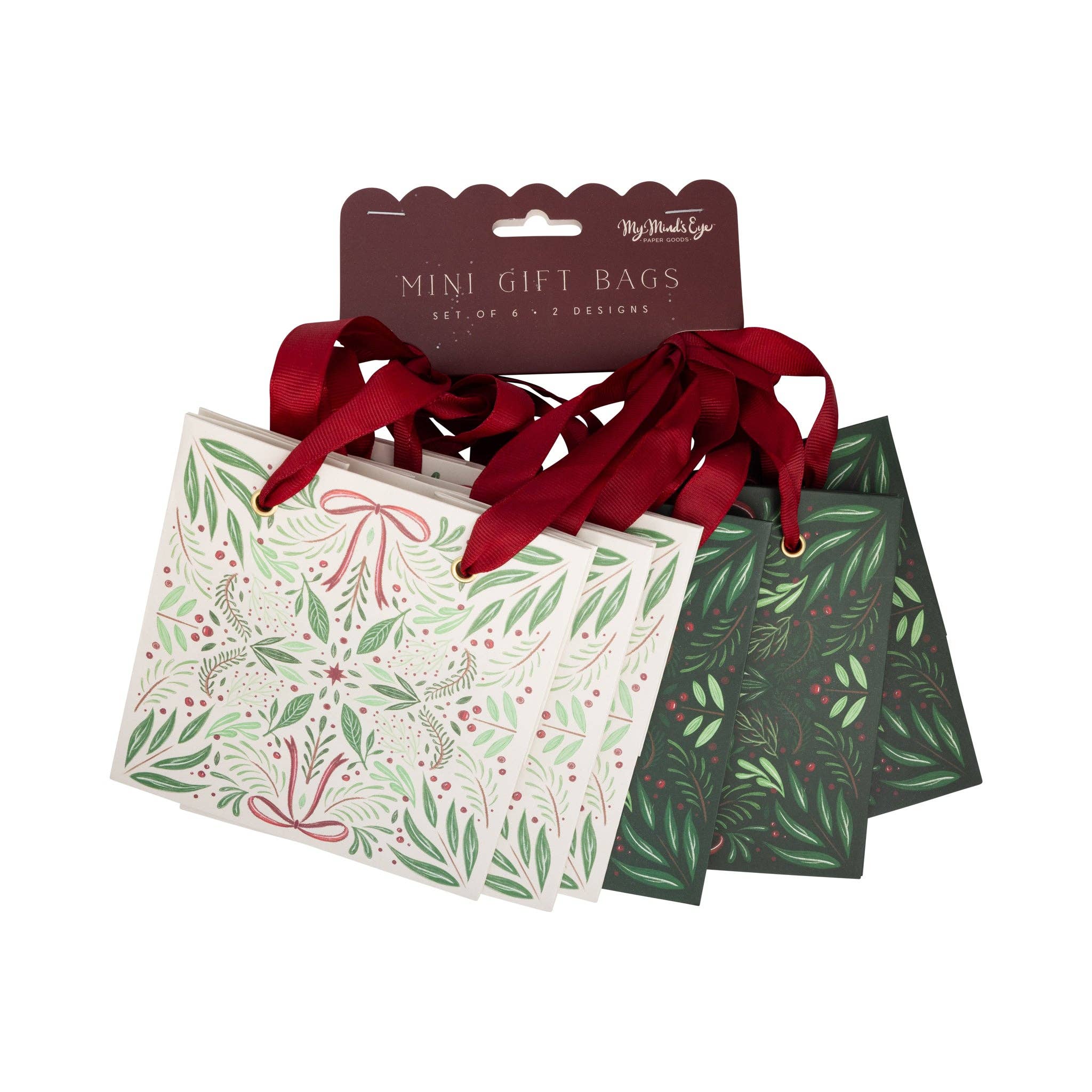 My Mind’s Eye - Wholesale Gift Bag Set/Pack - PLGBS269 - Folk Christmas Gift Bag Set1