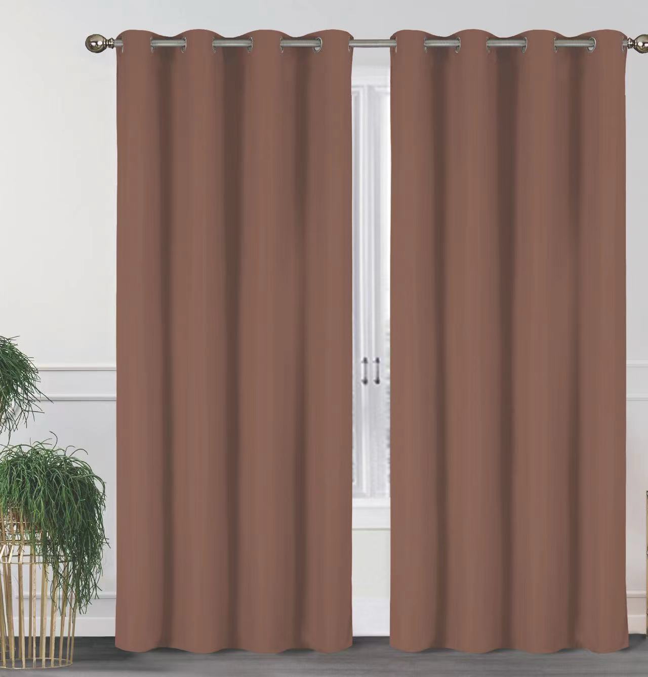 J&V TEXTILES – wholesale Curtain – 2 Pack - 55'' X 84'' Solid Thermal Blackout Panels (19 Colors)44