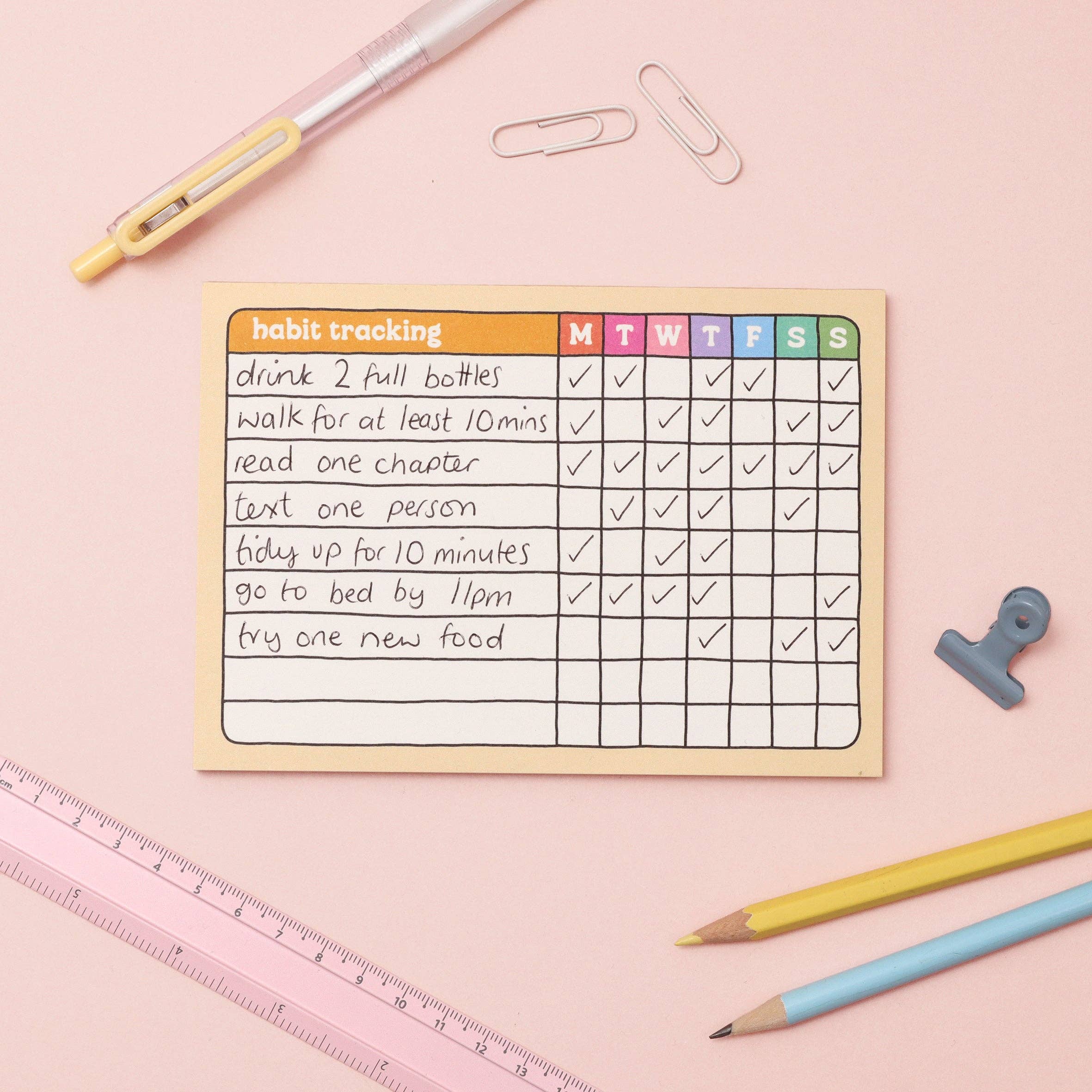 Oh, Laura - Wholesale Notepad - A6 Habit Tracker Notepad2