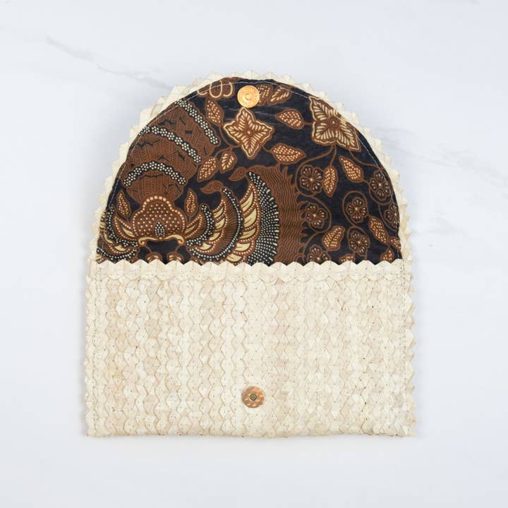 The Winding Road - Wholesale Clutch Bag - Women's - Straw Clutch Ivory3