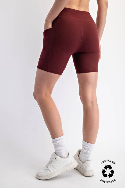 Sunday Morning - Wholesale Athletic Shorts - Women's - P406237-Butter Soft 6 Inch Biker Short with Pockets29