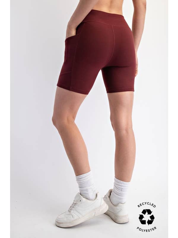 Sunday Morning - Wholesale Athletic Shorts - Women's - P406237-Butter Soft 6 Inch Biker Short with Pockets29