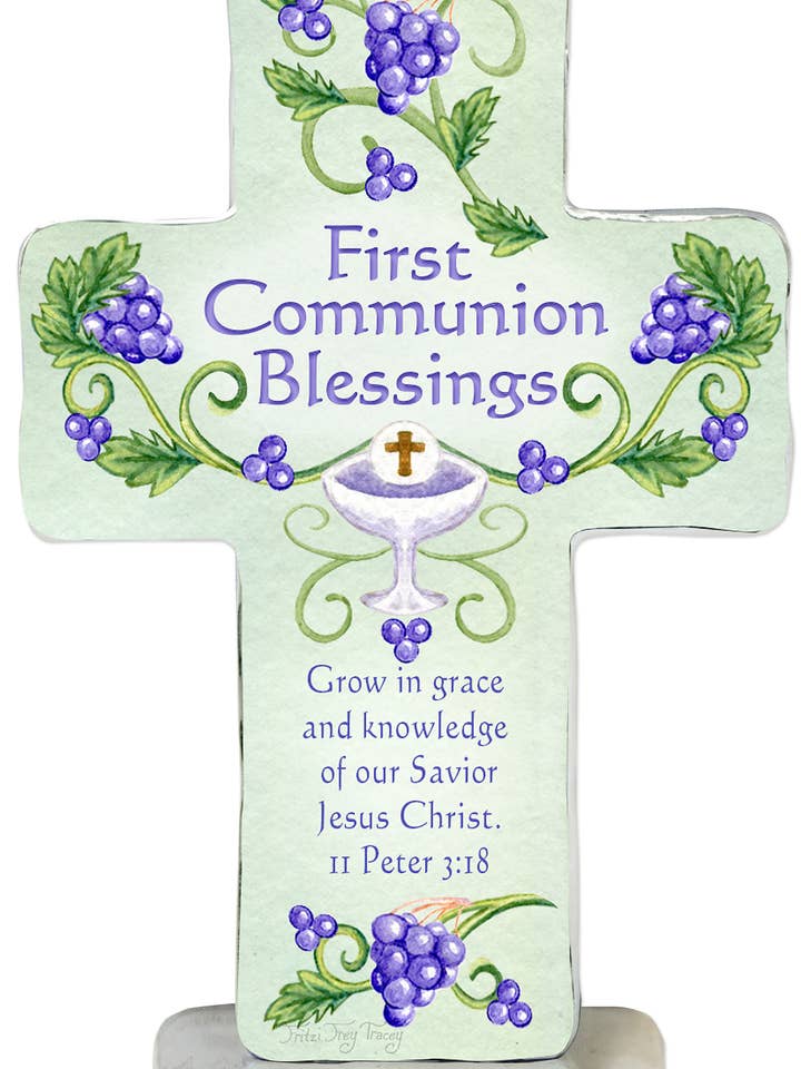 4" Communion Cross - Standing for wholesale by H.J. SHERMAN COMPANY, INC.