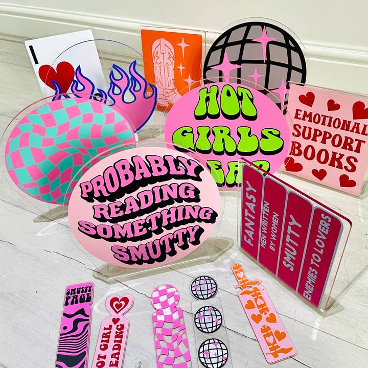 Buba Goods – Großhandel Buchstütze – Buchstütze aus Acryl mit Discokugel, Heimdekor2