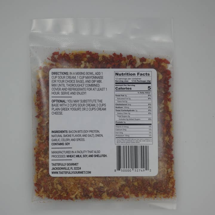 Tastefully Gourmet - Wholesale Dip - Bacon Bacon Bacon Dip Mix1