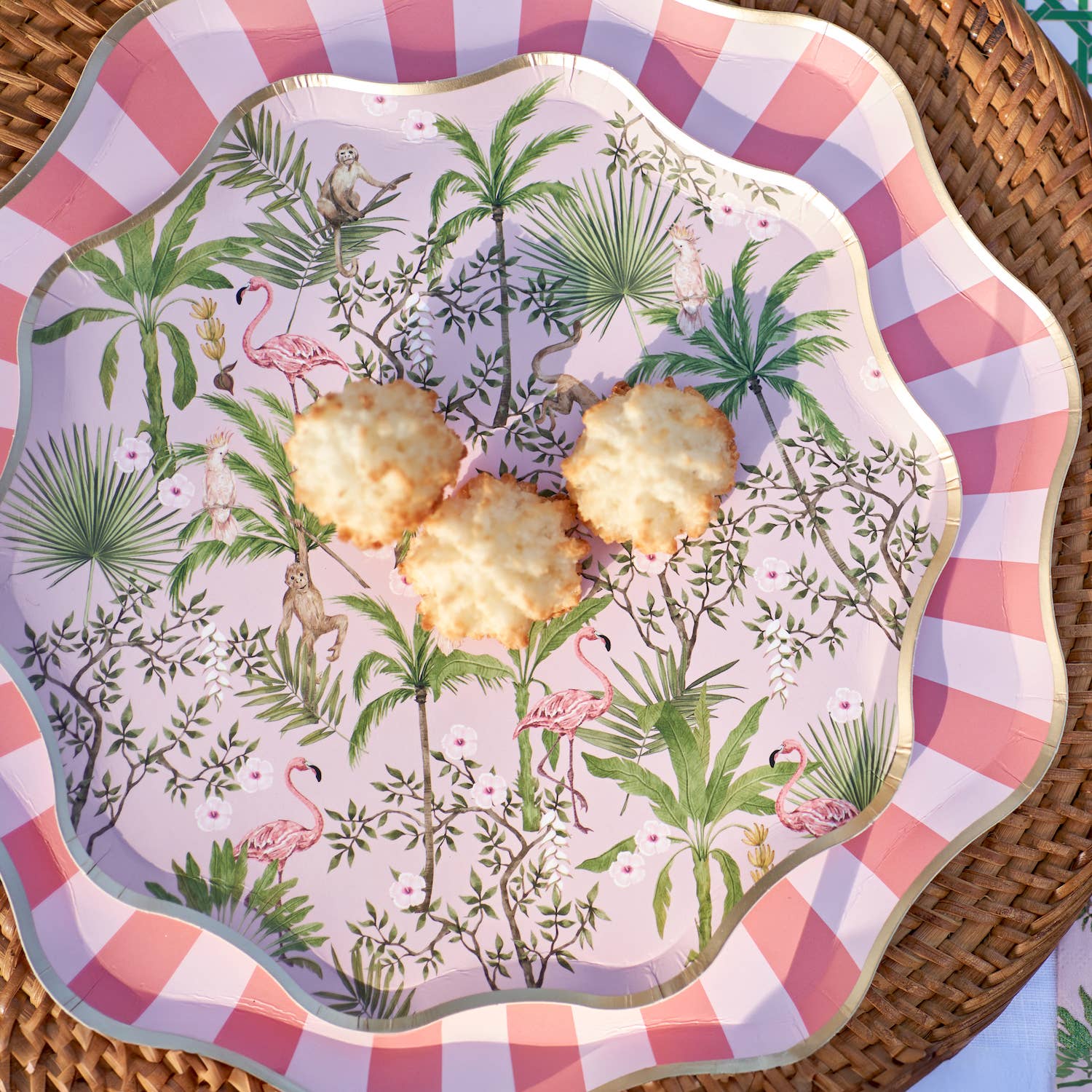 Harlow & Grey – Großhandel Einwegteller – Palm Beach - Dessertteller aus Papier - Partyteller2