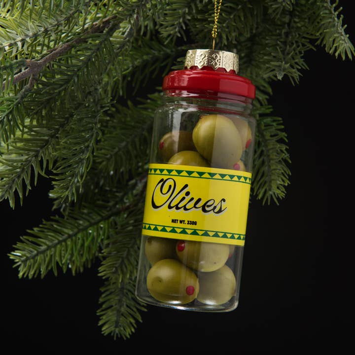 Olive Jar Cocktail Garnish Holiday Ornament Christmas Decor for wholesale by Love & Victory