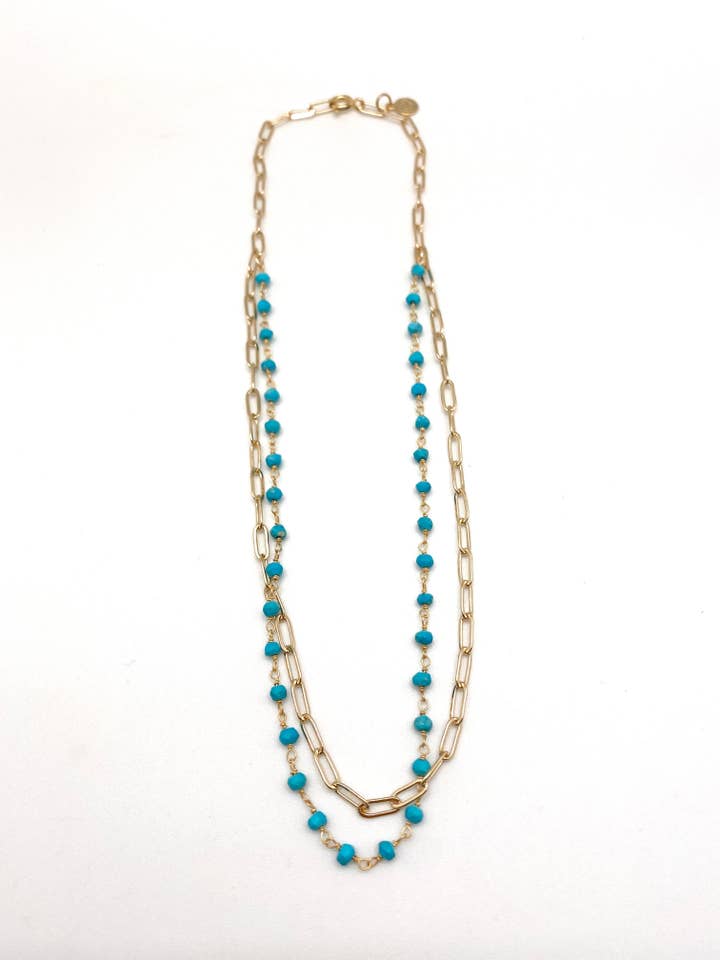 Halskette Mariana - Türkis für den Großhandel von In2 design