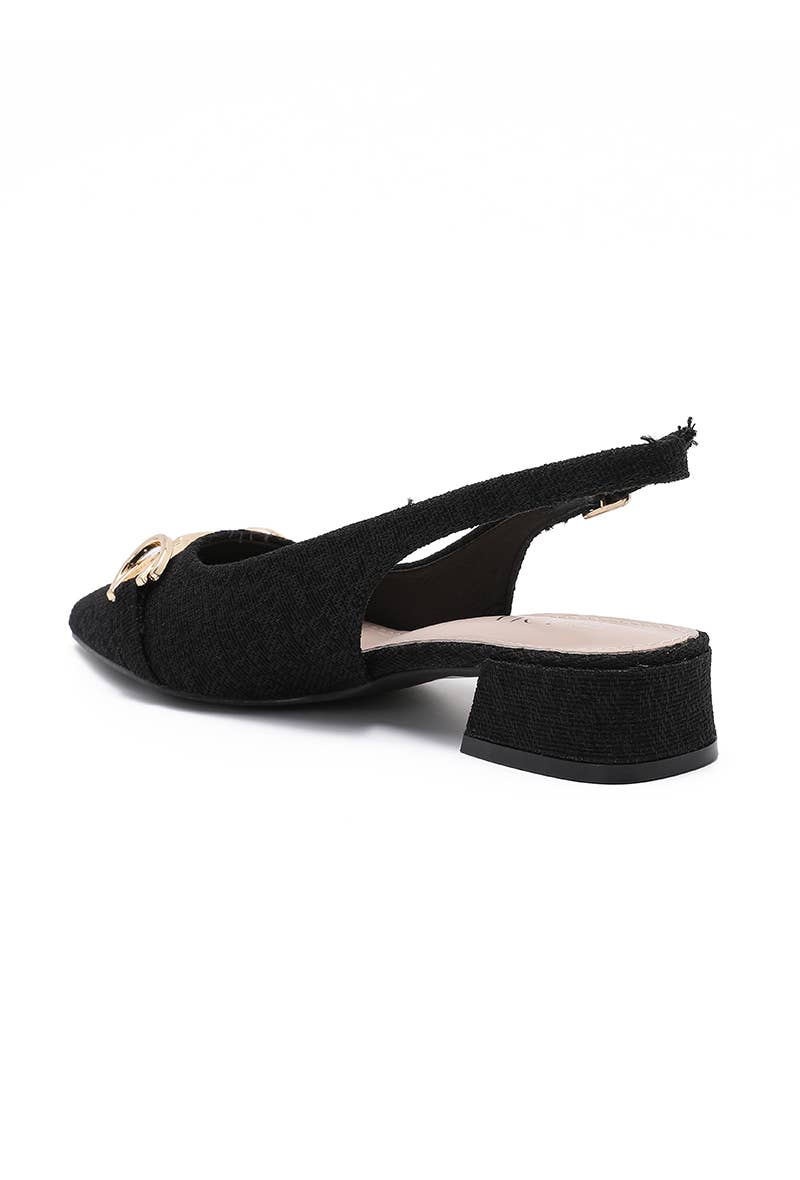 Joia Paris - Wholesale Low Heels - Women's - Modern low-heeled pump with textured finish H8-1085E3