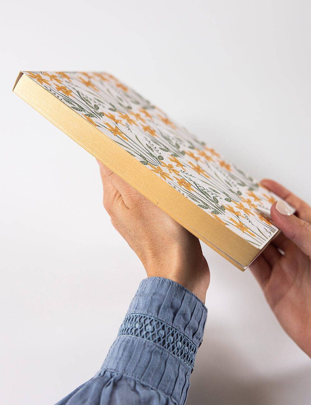 Bespoke Letterpress - Wholesale Notepad - Daffodil Notepad Desktop Jotter2