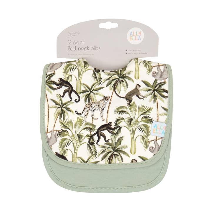 Baberos con Cuello Alto 2 unidades - Mono para venta al por mayor de All4Ella