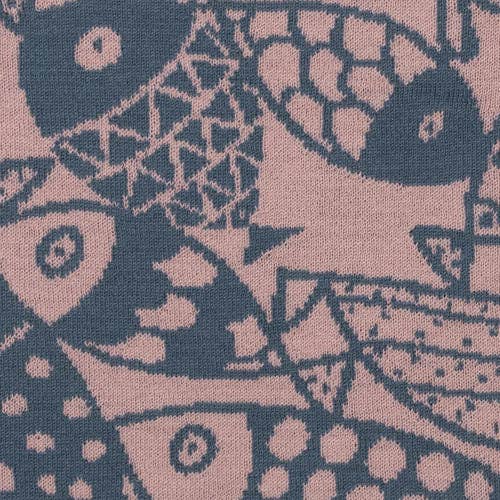 McKernan – Cachecol - Mulher por atacado – Cachecol Fjord – Jacquard de Lã Superfina com Motivo de Peixe8