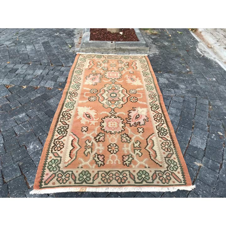 Vintage Kilim Rug - Handmade Wool - 2.8x5.1 for wholesale by Oushak Rugs