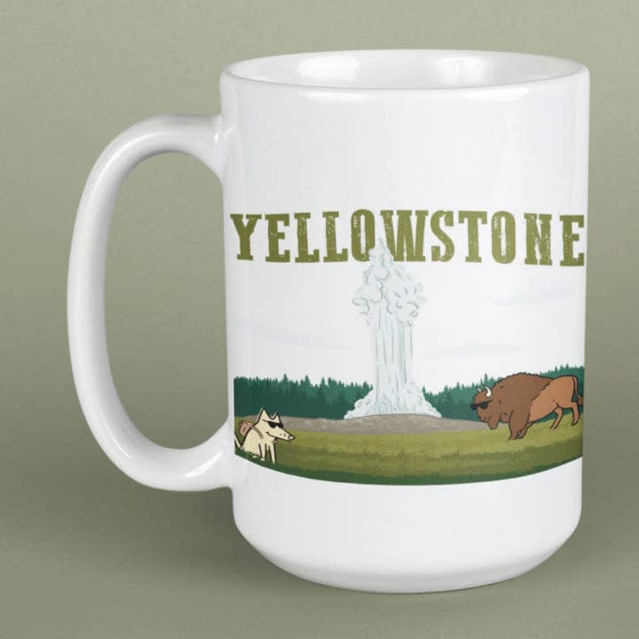 Yellowstone - Large Coffee Mug for wholesale by Teddy the Dog