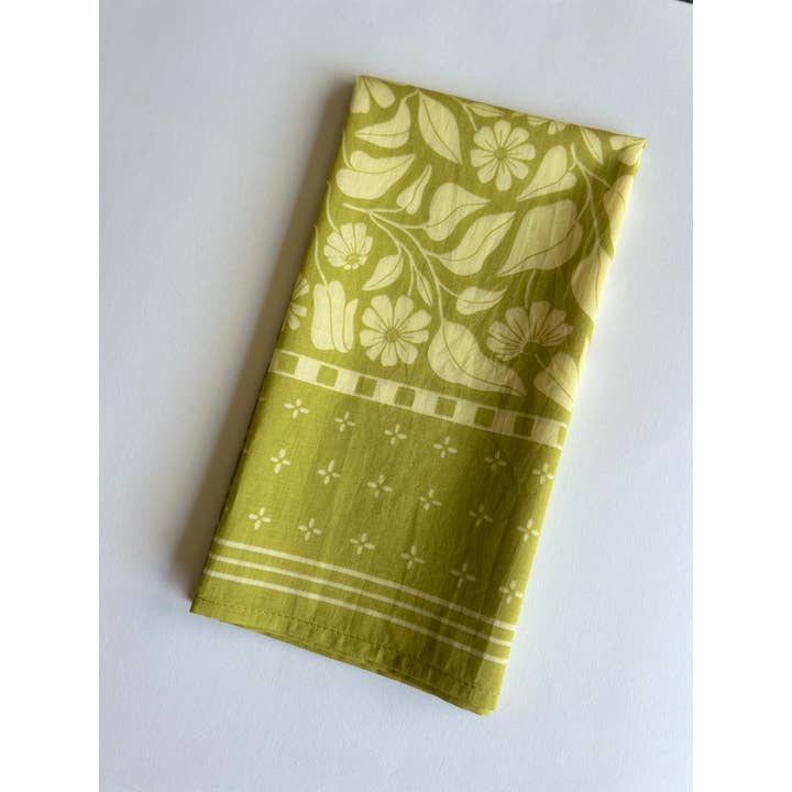 Chelsea Calkins Design - Wholesale Bandana - Women's - Meadow of Daisies Bandana | Illustrated, Floral Design 2